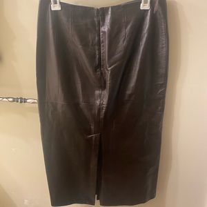 Ann Taylor leather skirt